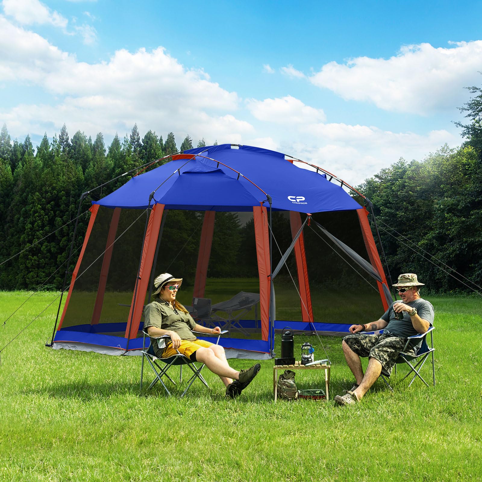 Campros Cp Screen House 13 X 13 Ft Screened Mesh Net Wall Canopy Tent Screen Shelter Gazebos For Patios Outdoor Camping Activiti