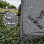 Free Soldier Waterproof Portable Tarp Multifunctional Outdoor Camping Traveling Awning Backpacking Tarp For Shelter Rain (Gray 1