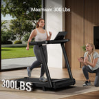 16% Incline Treadmill with Handle, 3-in-1 Portable Treadmills for Home and Office, Foldable Treadmills with 300 Lbs Weight Capac