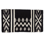 Mayatex New Phoenix Saddle Blanket, Black/Ash/Cream, 38 X 34-Inch