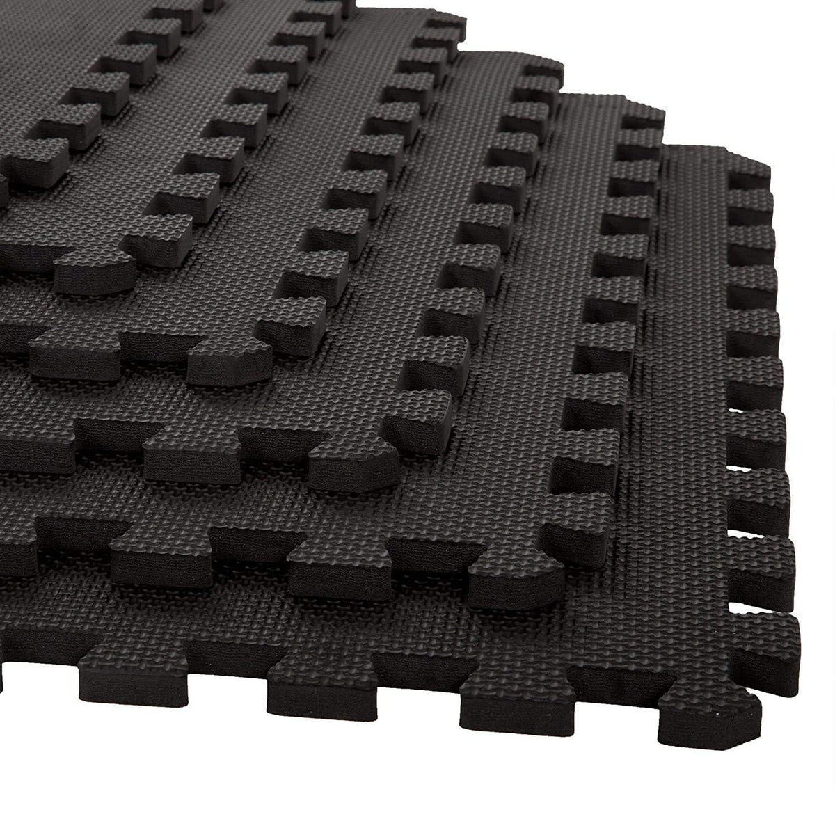 Xtrim Puzzle Exercise Mat (6 Tiles & 10 Borders, 16 Sq.Ft.Area) HighDensity Eva Foam Mat,Interlocking Tiles, Shock Proof, Prote