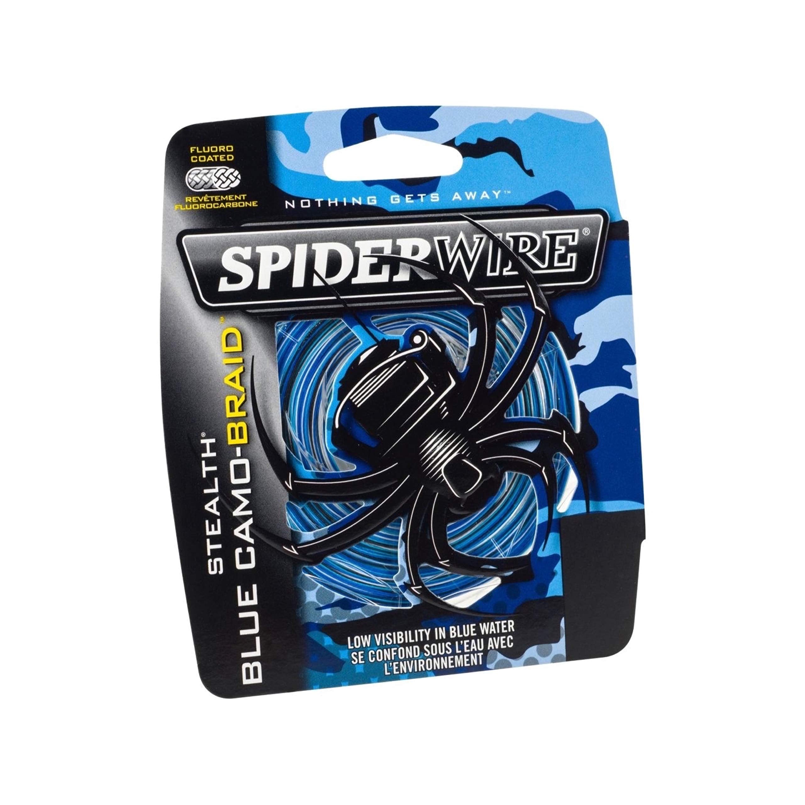 Spiderwire Stealth Superline, Blue Camo, 15Lb | 6.8Kg, 3000Yd | 2743M Braided Fishing Line, Suitable For Saltwater And Freshwate