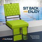 Folding Reclining Stadium Seats With Back Support For Bleachers, Bleacher Chairs With Back And Cushion Seating For Football, Cam