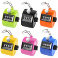 Ktrio Pack Of 6 Colors Handheld Tally Counter 4-Digit Number Count Clicker Counter, Hand Mechanical Counters Clickers Pitch Coun