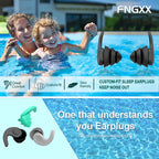 Kids Swimming Ear Plugs,3 Pairs Waterproof Reusable Silicone Child Swim Earplugs for Swimming Surfing Bathing Showering,Small Ch