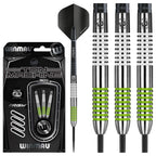 Winmau Ton Machine 23G Tungsten Darts With Prism Flights And Shafts (Stems)