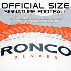 Franklin Sports Nfl Denver Broncos Autograph Football - Official Size White Panel Souvenir Football For Autographs + Signatures