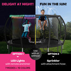 JoyBerri Trampoline Outdoor - ASTM Certified Safe, 8Ft, 10Ft, 12Ft, 14Ft, 15Ft, 16Ft Recreational Trampoline for Kids and Adults