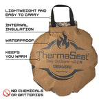Northeast Products Heat-A-Seat By Thermaseat- Insulated Hunting Seat Cushion, Blaze/Black 17-Inch, Coyote 600 Denier/Mossy Oak C