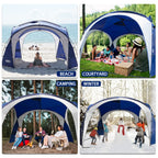 Unp Easy Sun Shelter Beach Tent Pop Up Canopy Event Cabana Upf 50+ Shade Tent 4-6 Person Rainproof, Waterproof For Camping Trips