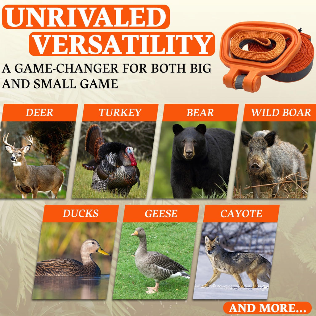 Multus: Perfect Deer Drag And Harness 2 Pack; Every Way To Drag A Deer In One Product Fast & Easy! Dual Harness Deer Drag With H