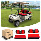 10L0L Golf Cart Front With Rear Seat Cover Set For Ezgo Txt Rxv & Club Car Ds 4 Passenger Models Bench Seat Covers Kit Breathabl