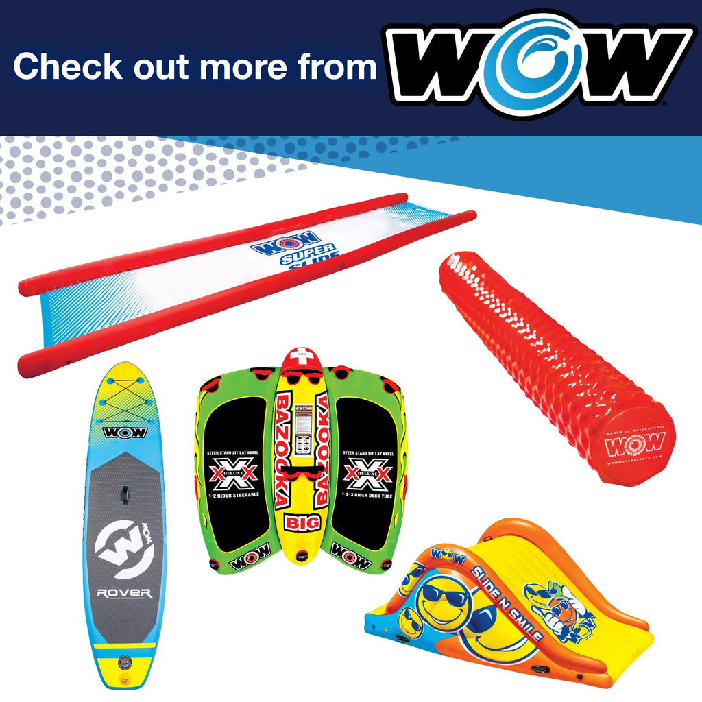 Wow Sports World Of Watersports Coupe Cockpit 1 Or 2 Person Inflatable Towable Cockpit Tube For Boating, 15-1030