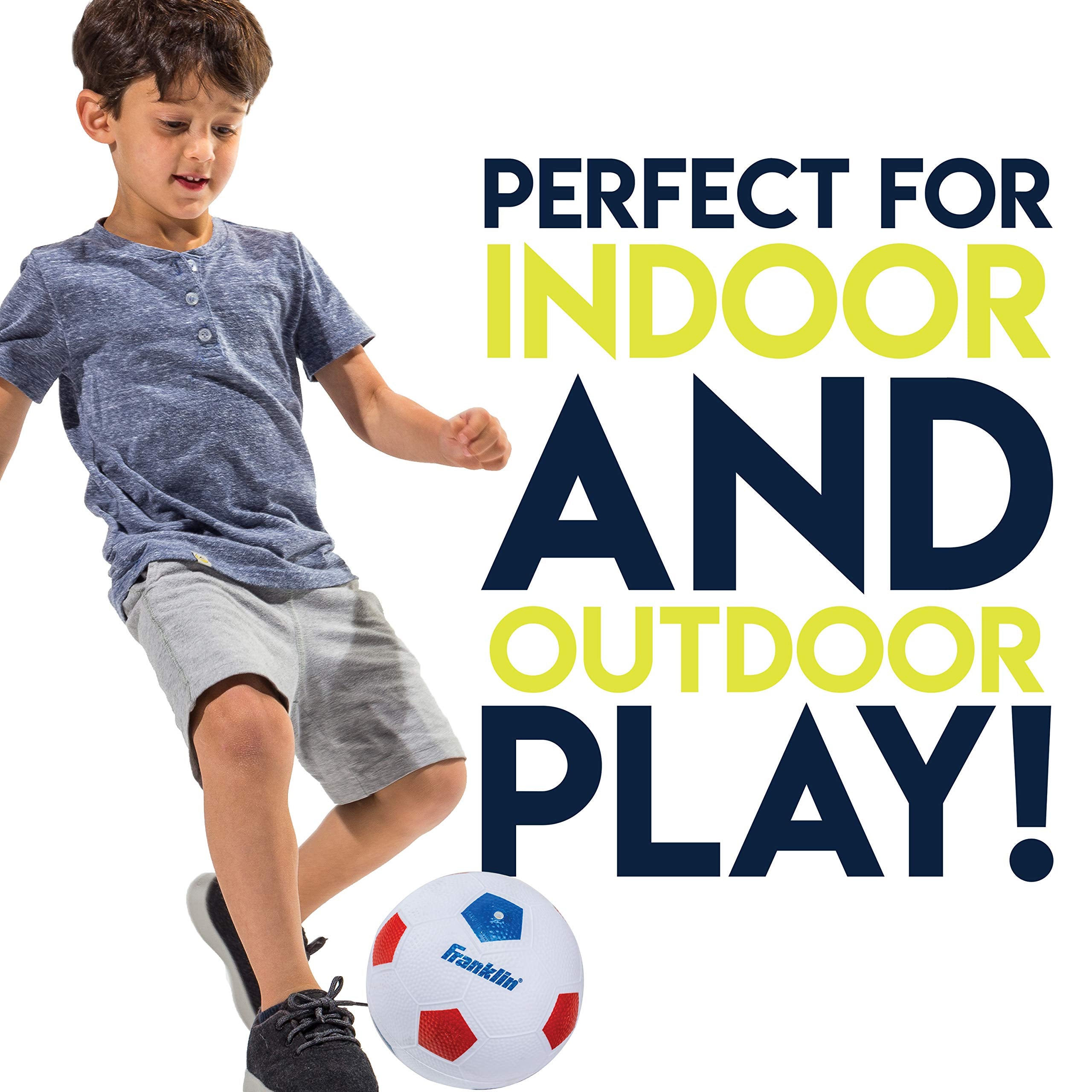 Franklin Sports Kids Mini Soccer Goal Sets - Backyard + Indoor Mini Net And Ball Set With Pump - Portable Folding Youth Soccer G