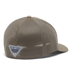 Columbia Unisex PFG Mesh Fish Flag Ball Cap, Tusk, L/XL
