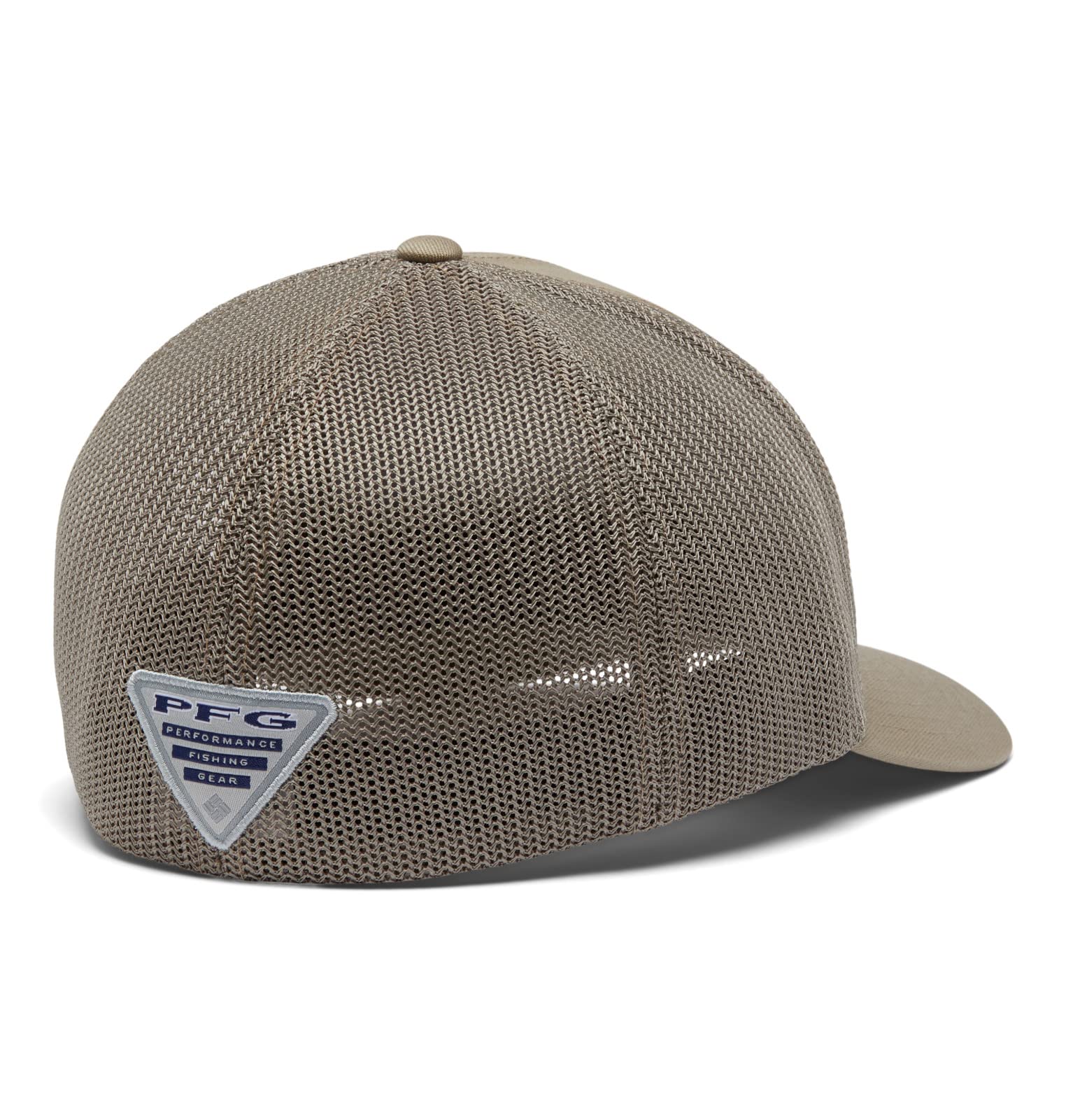 Columbia Unisex PFG Mesh Fish Flag Ball Cap, Tusk, L/XL