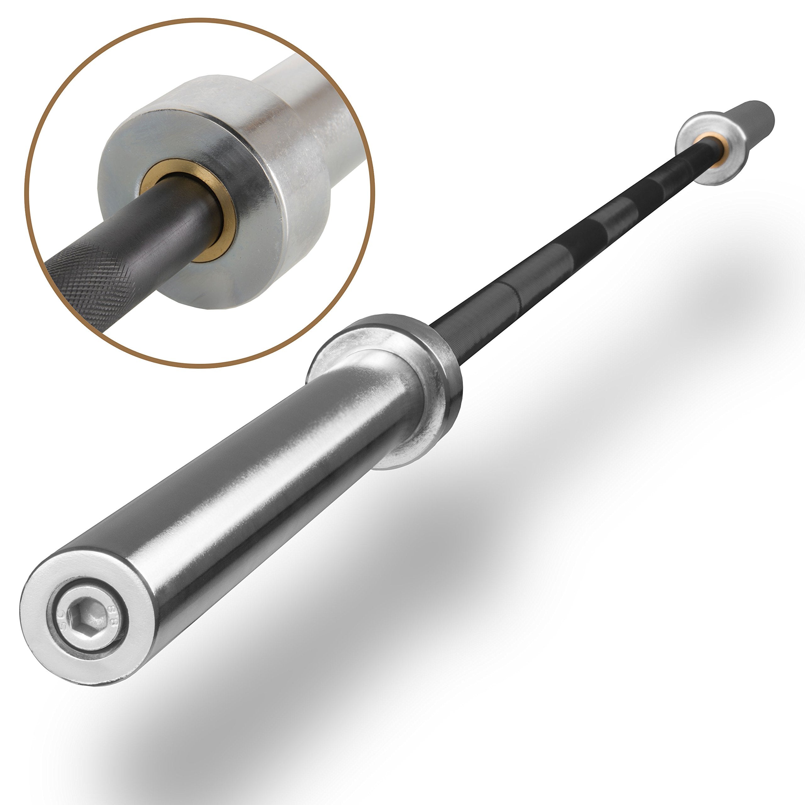 Xmark 7 Ft Weight Bar, Olympic Bar For Weightlifing, Olympic Weights And Bar Set Options Or Olympic Weight Lifing Barbell (00) B