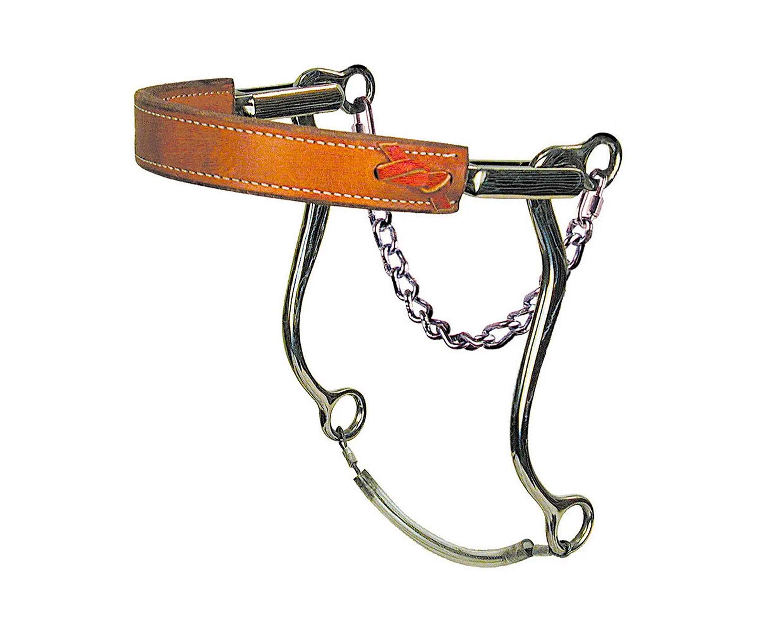 Reinsman 951 Mechanical Hackamore With Flat Leather Nose; Stage C