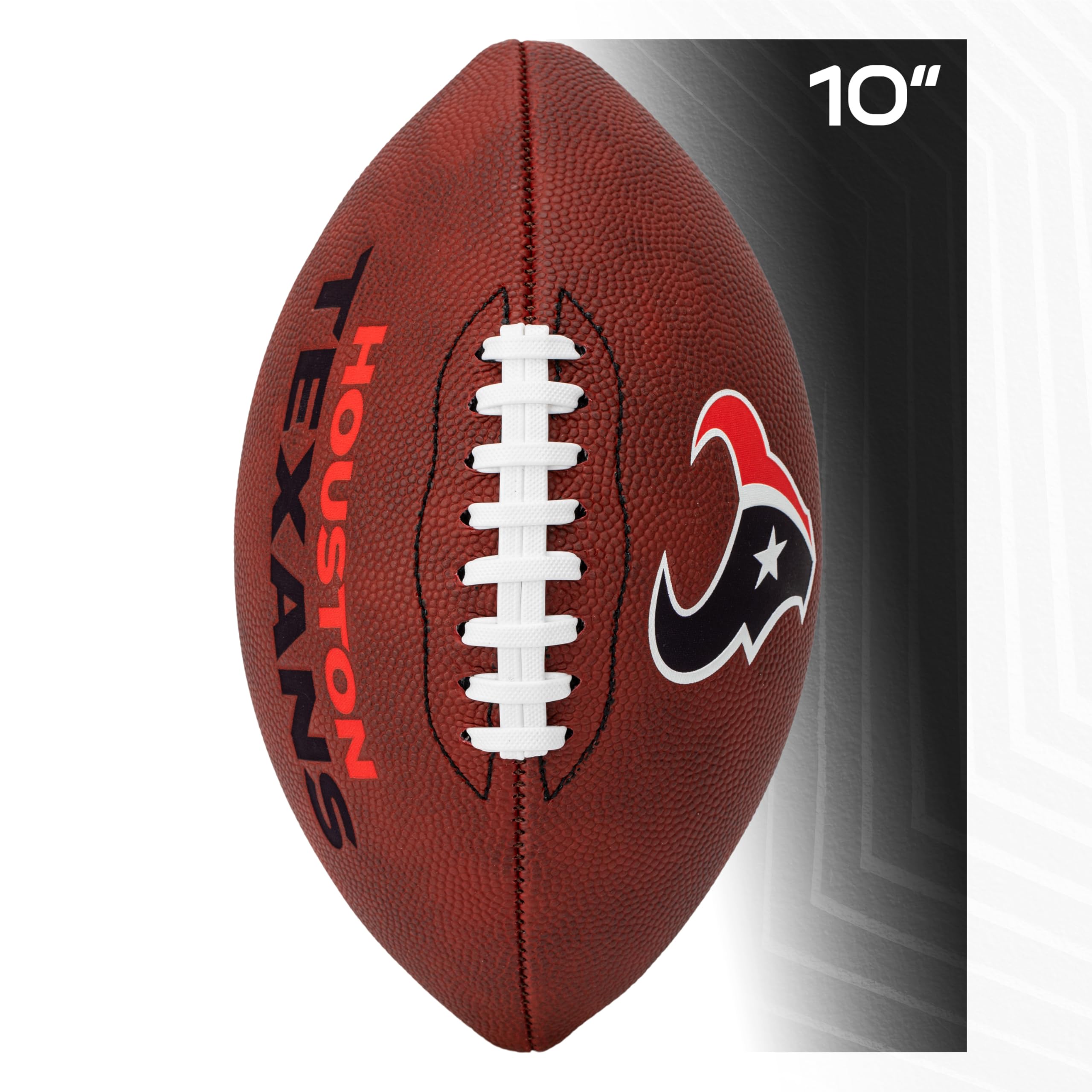 Franklin Sports Nfl Houston Texans Football - Youth Junior Size Football For Kids - Official Nfl Team Logo + Colors Youth Ball -