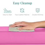 Best Choice Products 8Ft Folding Floor Balance Beam 2-Panel For Gymnastics Practice, Exercise - Pink