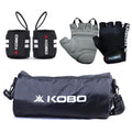 Kobo Gym Kit, Combo Of Gloves, Bag & Wrist Support (Medium)