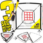 Baseball Net - Pitching & Hitting Net (9 Strike Zone, Portable & Quick-Fold) Gifts for Kids & Teens | Training Aids Equipment 5