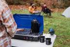 Stansport Enamel Percolator Coffee Pot & 4 Mug Set - Black