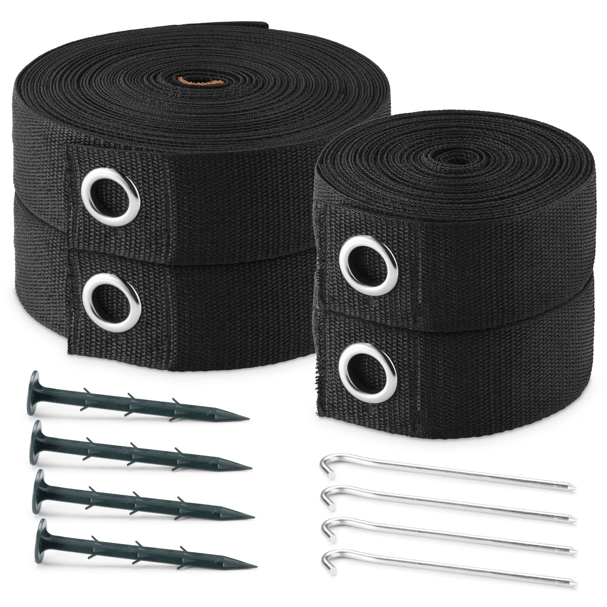 Navaris Beach Volleyball Net Set - 71 X 67 X 67 Inches - Black Nets For Volley Ball And Outdoor Sports - Portable Weighted Tie N