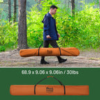 Timber Ridge Instant Pop Up Hub Tent, 4 Person Portable Weather Resistant Camping Tent, 60 Second Set-Up, Easy Up Tents With Rai