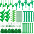 Soulchen 180 Pcs Green Team Spirit Accessories Bulk Field Day Accessories Pep Rally Color War Camp Spirit Events Party Items Che