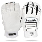 Franklin Sports Cfx Fp Softball Batting Gloves Pair, Women'S Large, White/Black