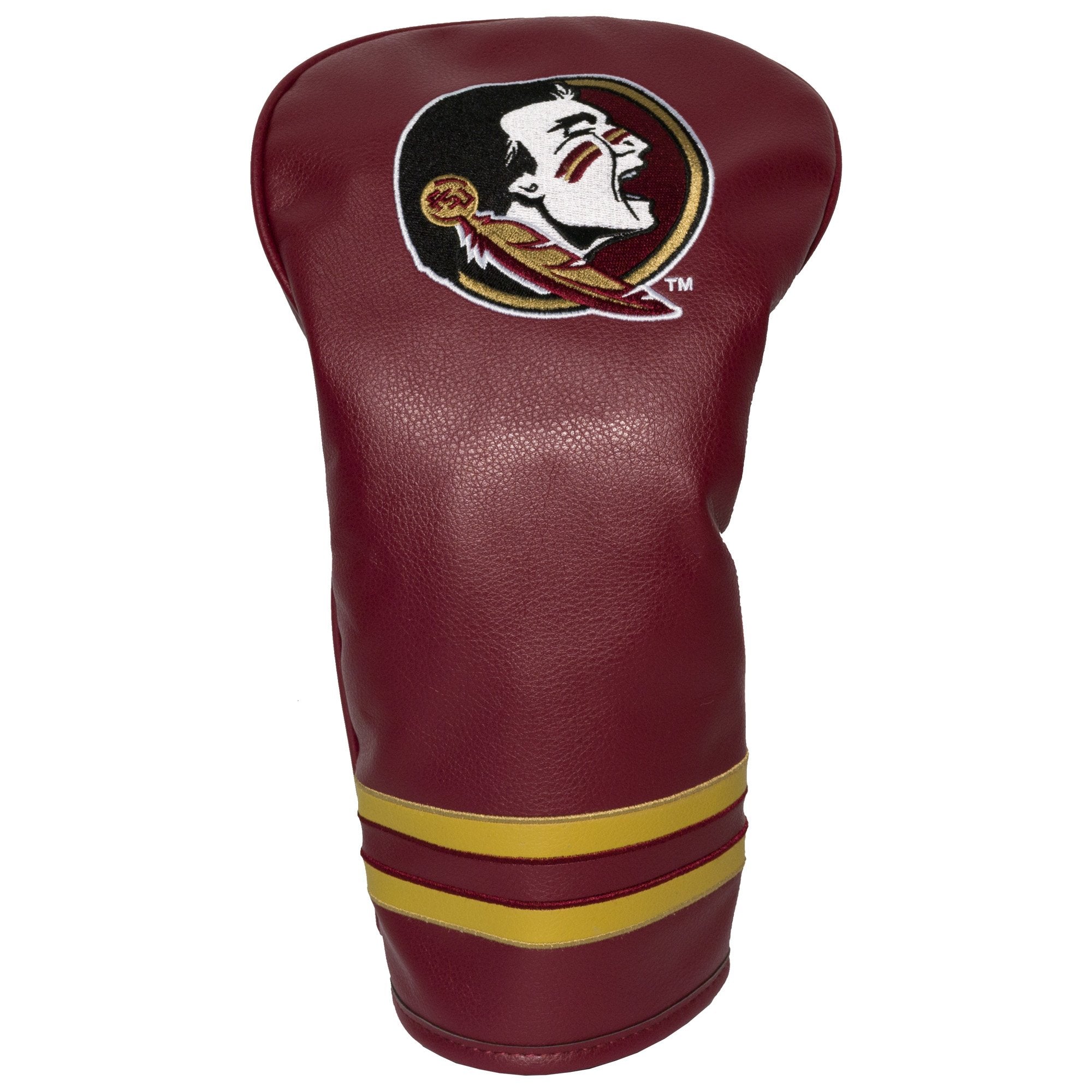 Team Golf NCAA Florida State Seminoles Vintage Driver Head Cover Vintage Driver Golf Club Headcover, Form Fitting Design, Retro 