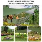 Gymolo Camping Hammock - Hammocks With Mosquito Net Tent And Rain Fly Tarp, Portable Single & Double Nylon Parachute Hammock Wit