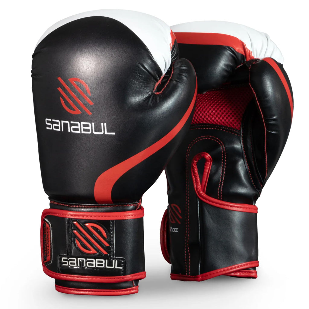 Essential Boxing Gloves Red 14-Oz