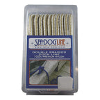 Sea Dog 302110025G/W-1 Double-Braided Nylon Dock Line, 3/8'' X 25' / Gold/White