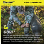 Shooter 3D Archery Bear Target, Black, One Size