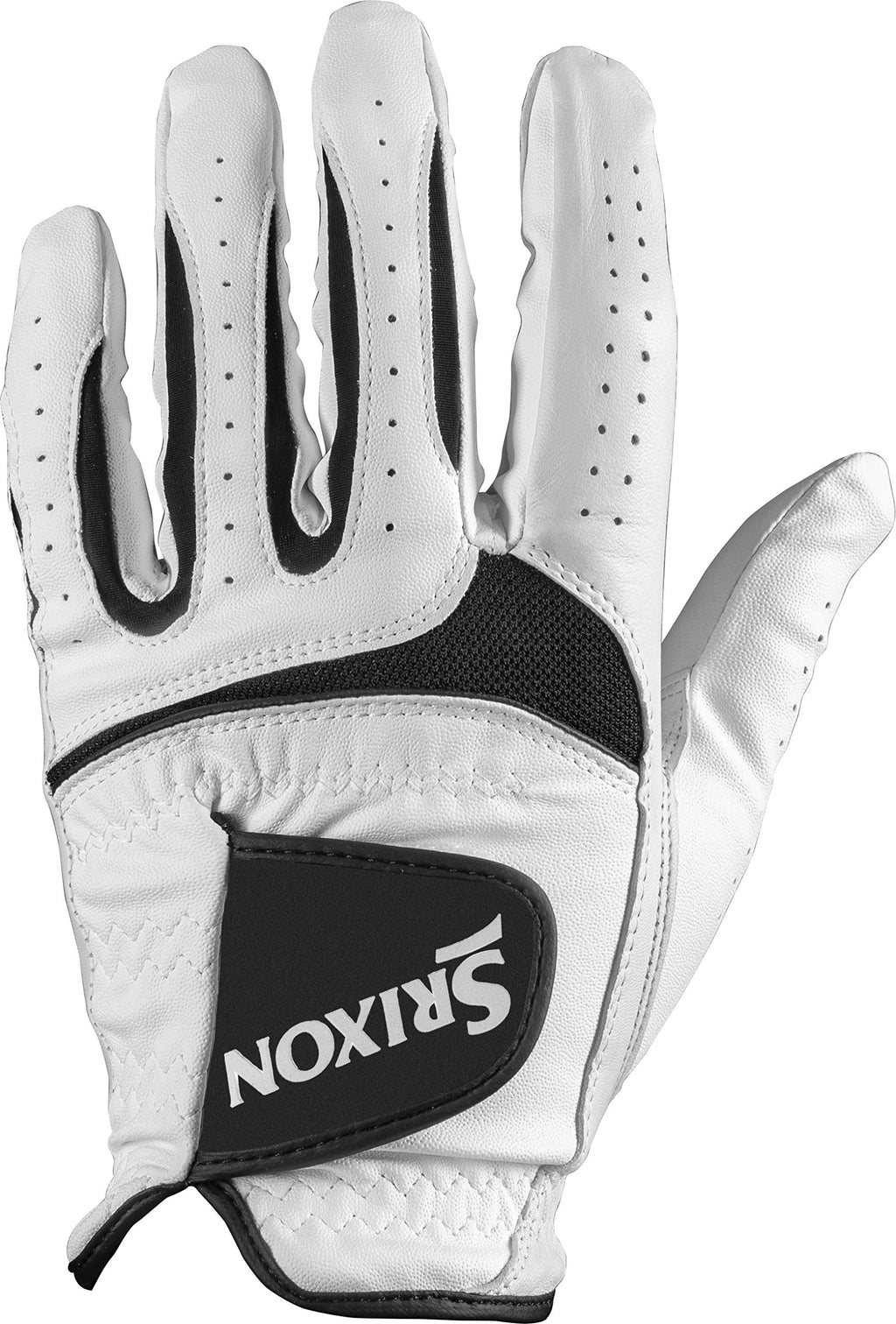 Srixon Tech Cabretta Golf Glove, Worn On Left Hand, S, White, Small