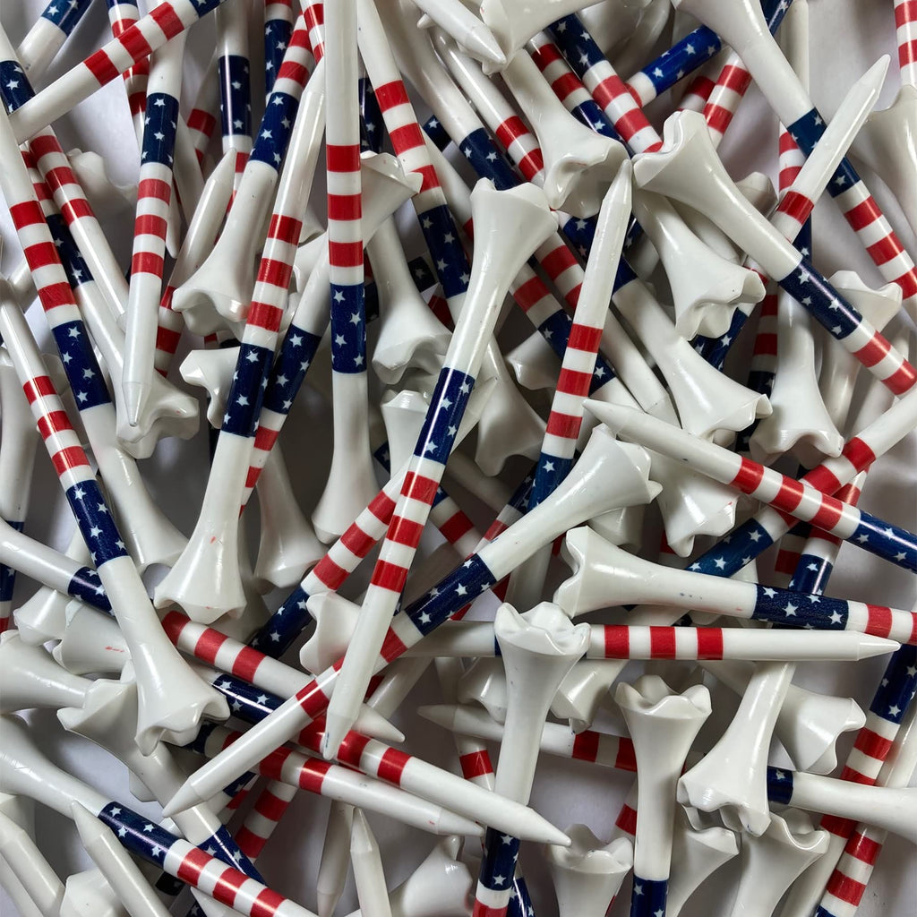 3-1/4'' Pride Performance Golf Tees, Stars And Stripes, 100 Count