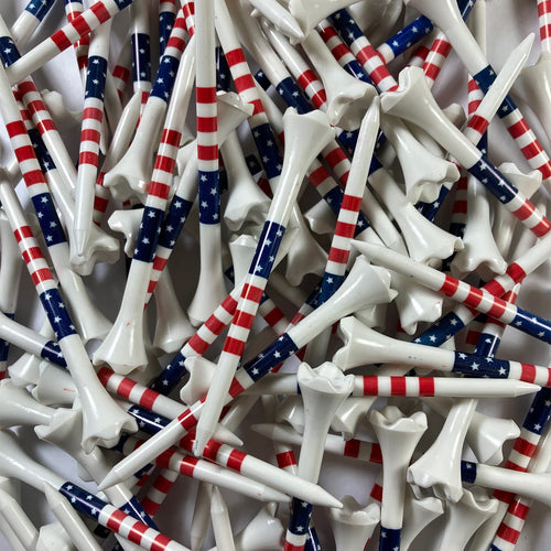 3-1/4'' Pride Performance Golf Tees, Stars And Stripes, 100 Count