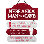 Foco Forever Collectibles Nebraska Cornhuskers Ncaa Mancave Sign
