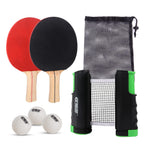 Gse Ping Pong Paddle Set, Portable Table Tennis Set With Retractable Ping Pong Net & Post, 2 Paddles & 3 Ping Pong Balls, Anywhe