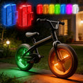 Bike Wheel Lights Rechargeable 2pack, Bike Lights Kids for Wheels 7-Color Variable, Motion Sensor,Fit All Wheel of Bike,Toddler 