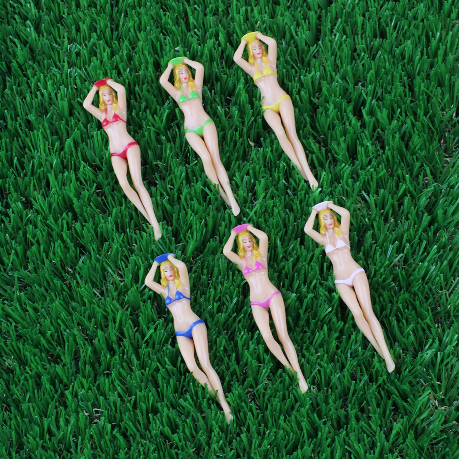 Kofull Colored Golf Tees, Golf Tee, 3 Inch Plastic Tee, Golf Practice Novelty Tees, White Elephant Stocking Stuffer Gifts For Hi