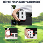 Pgm Golf Rangefinder With Slope, 600 Yards Golf Range Finder, 7X Magnification Laser Range Finder Golf With Distance Finder, Fla