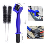 Oumers Bicycle Clean Brush Kit, 10Pcs Motorcycle Bike Chain Cleaning Tools Make Chain/Crank/Tire/Sprocket Cycling Corner Stain D