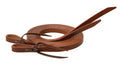 Turquoise Cross 45-0505 Skirting Leather Split Reins, Medium Oiled, 5/8 x 7'