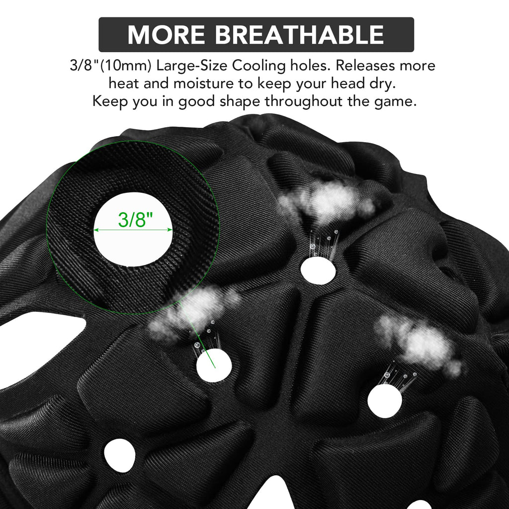 Victridge Flag Football Helmet Youth Soft Shell Helmet 7V7 Rugby Headgear Scrum Cap Youth Kids Adults