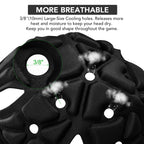 Victridge Flag Football Helmet Youth Soft Shell Helmet 7V7 Rugby Headgear Scrum Cap Youth Kids Adults (Black, Large)