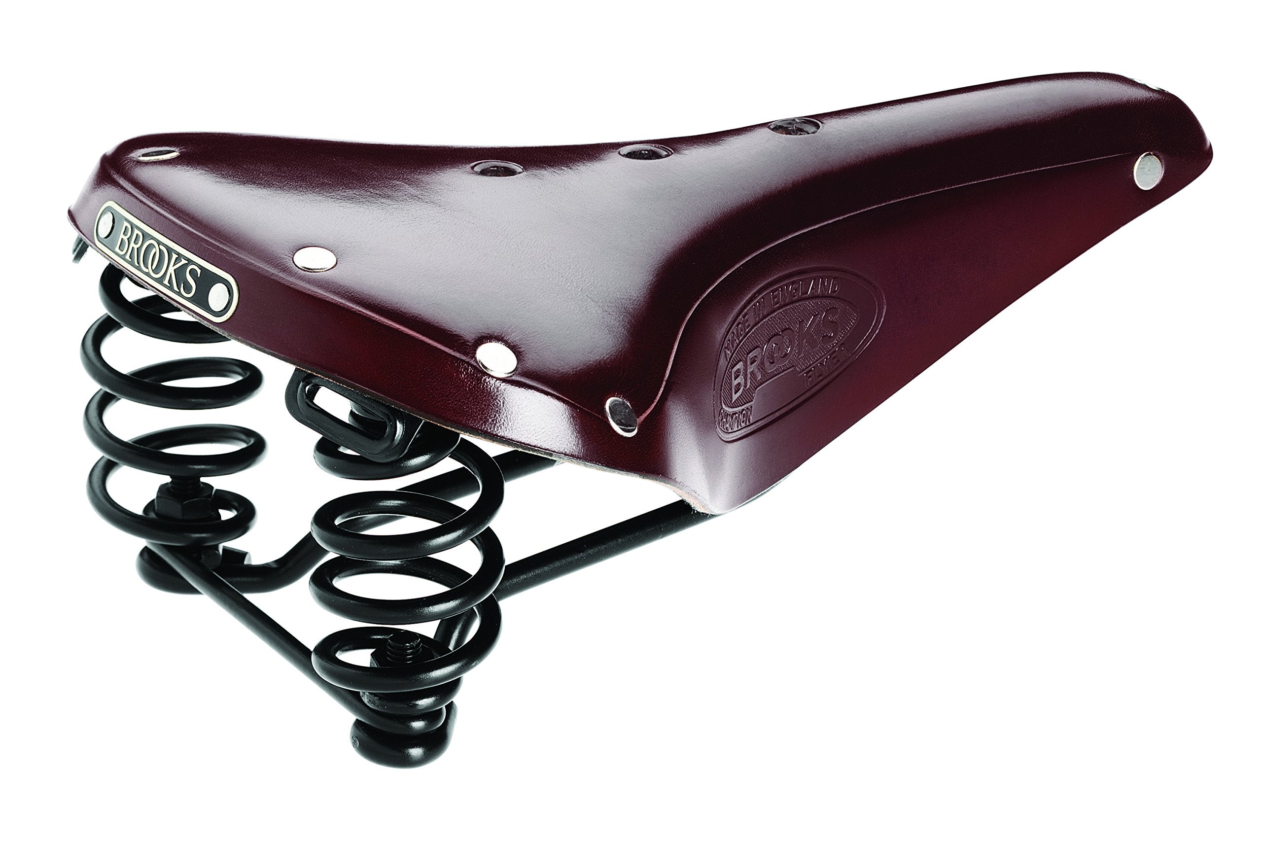Brooks Saddles Men'S Flyer Bike Saddle, Antique Brown/Black Steel
