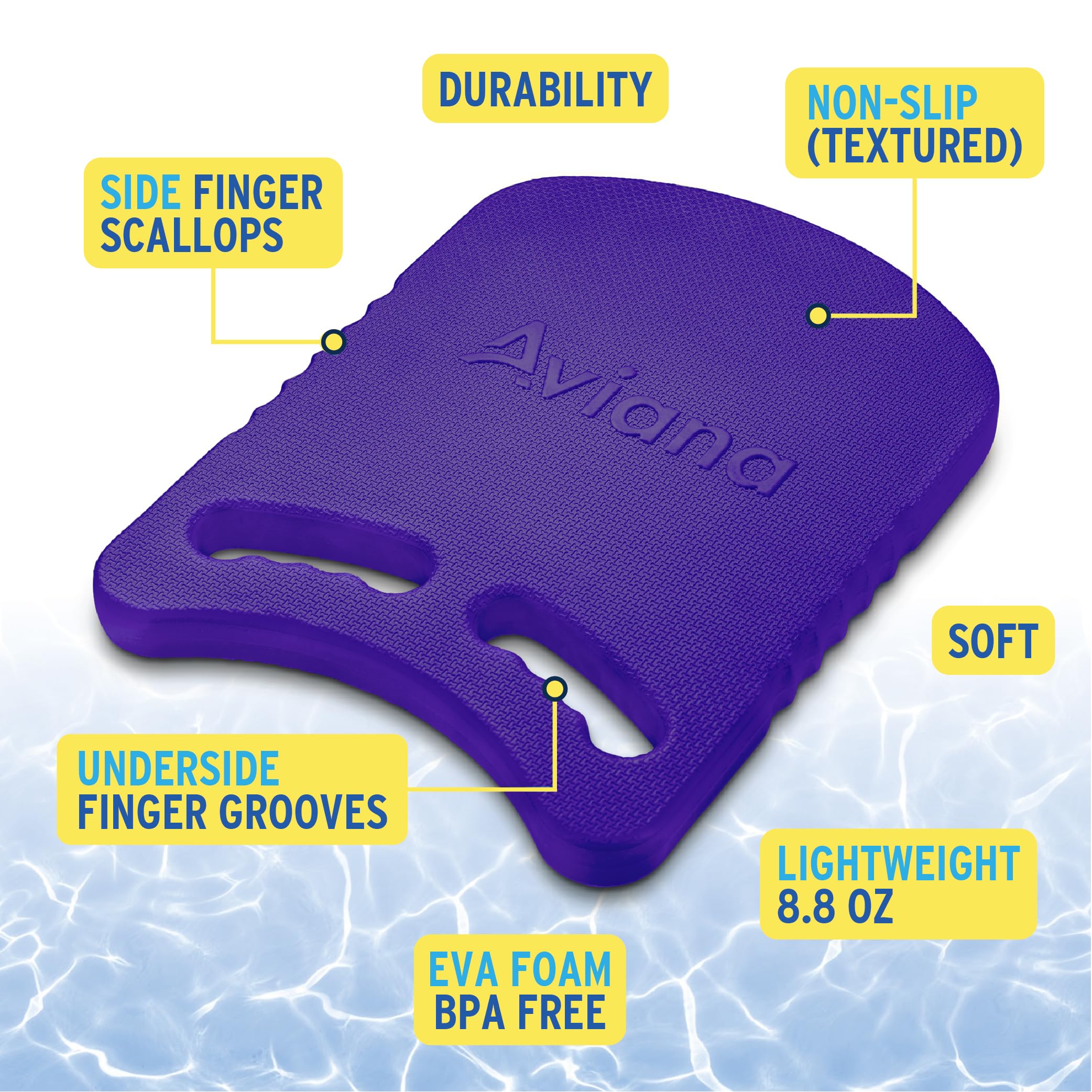 Junior Kickboard Buoy For Youth Children & Toddlers Swimming Aid & Exercise Training Board For Kids To Learn To Swim With Kick B
